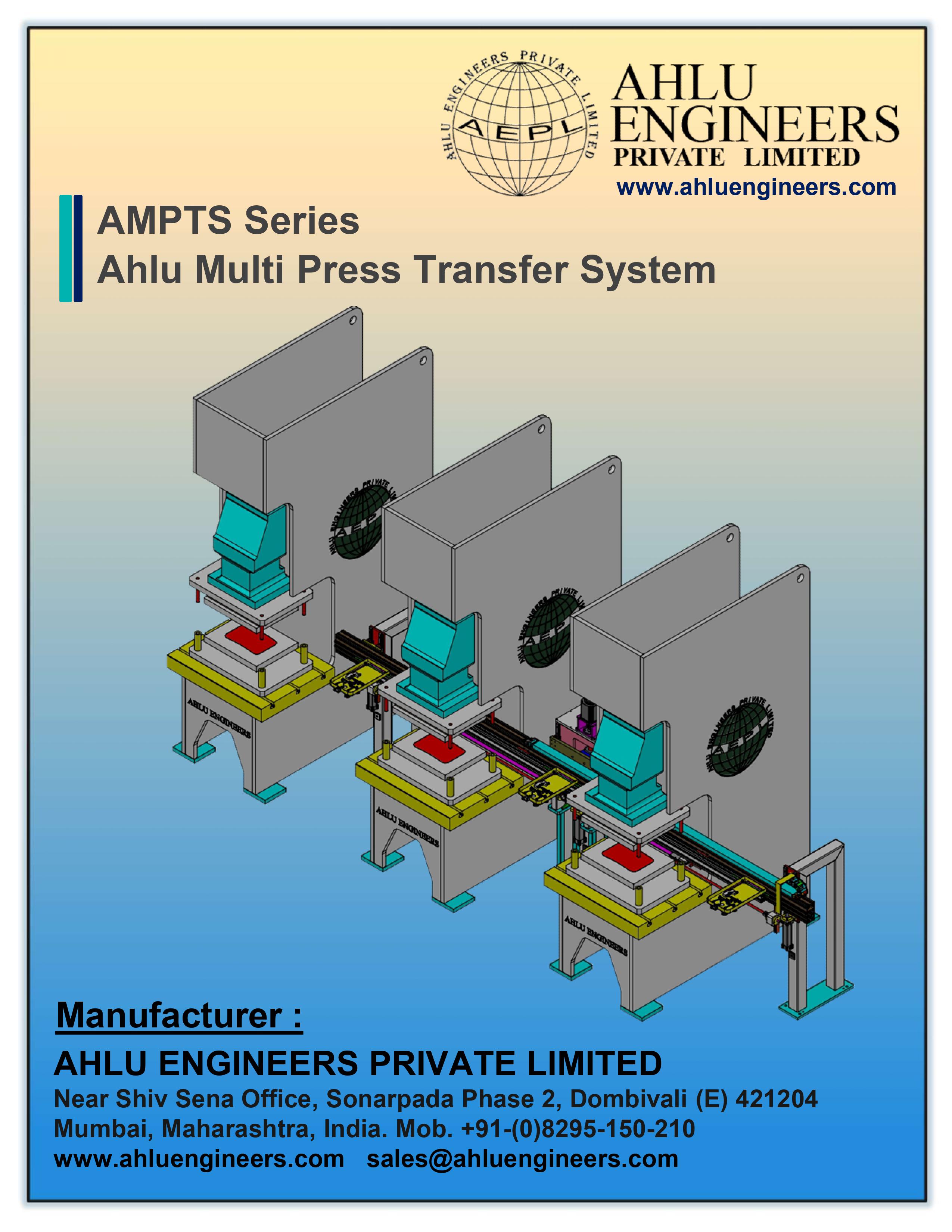 Ahlu Multi Press Transfer System- AMPTS Series Catalogue