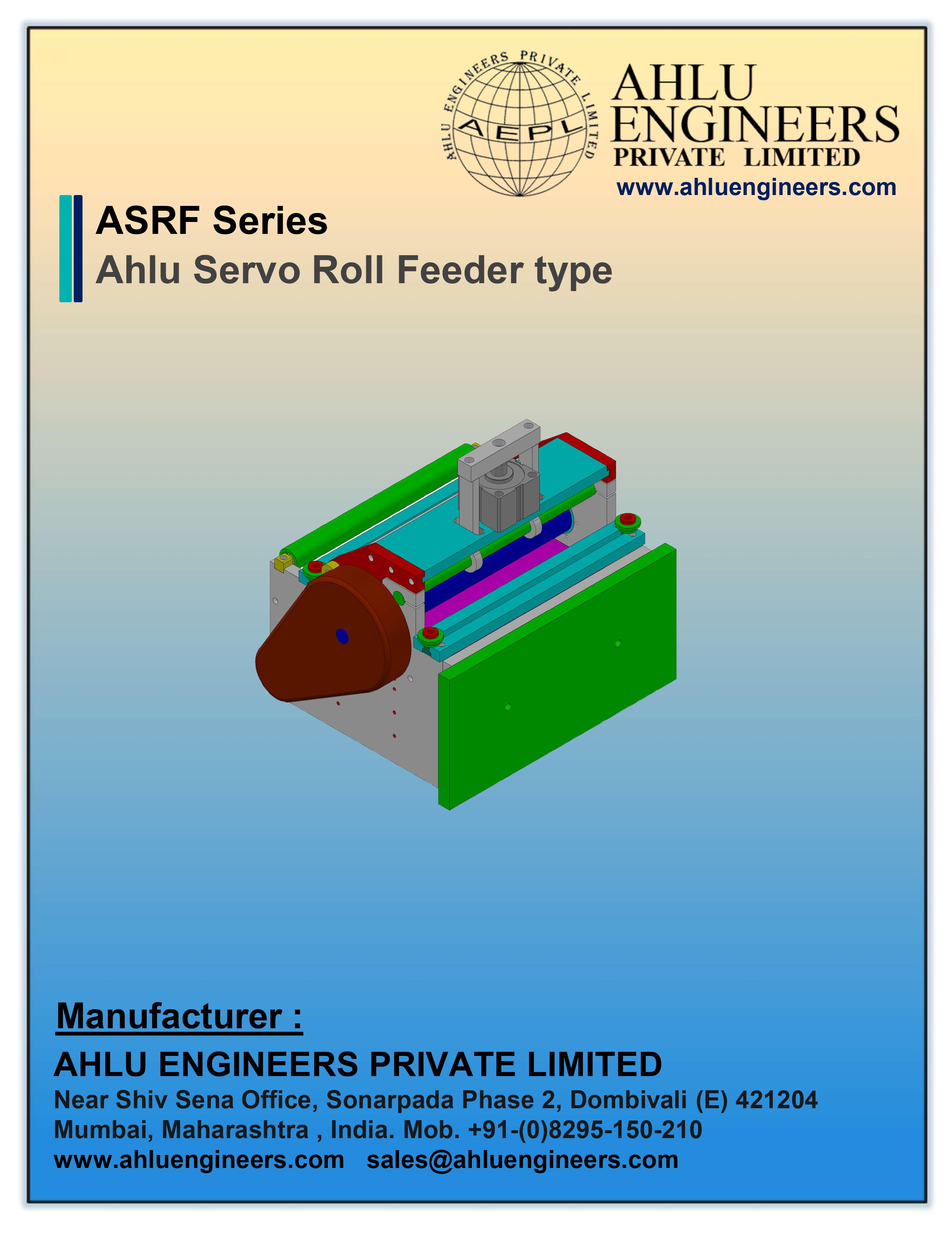 Ahlu Servo Roll Feeder type- ASRF Series Catalogue